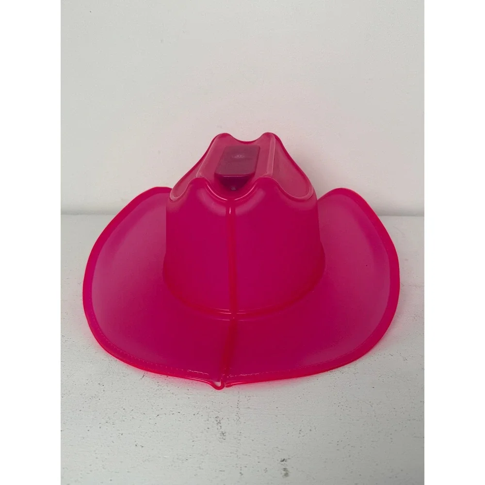 Neon Cowboys Pink Light Up LED Cowboy Hat Festival Rave Western Party Accessory
